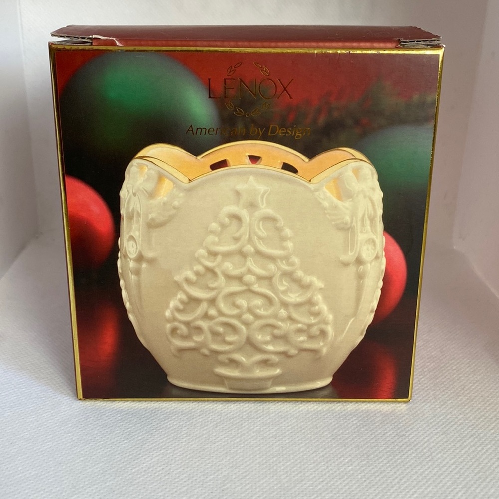 Lenox Merry Lights Tree Votive Tea Light Candle Holder